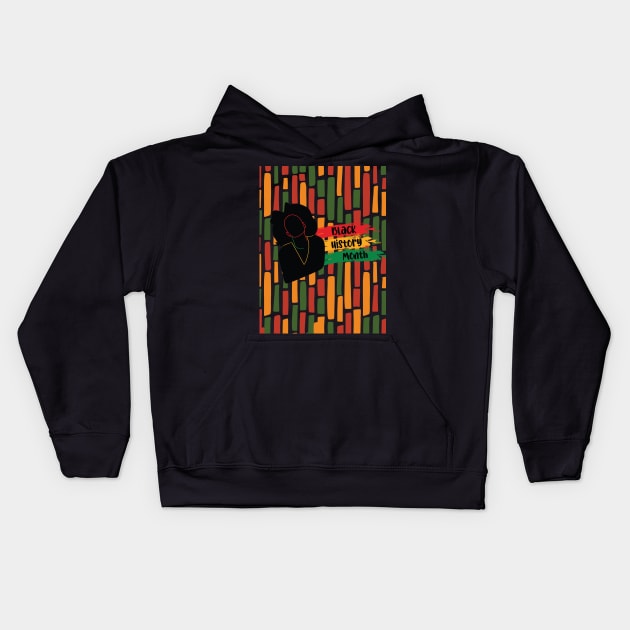 Black History Month, Black Activism, Kwanzaa Kids Hoodie by Muse
